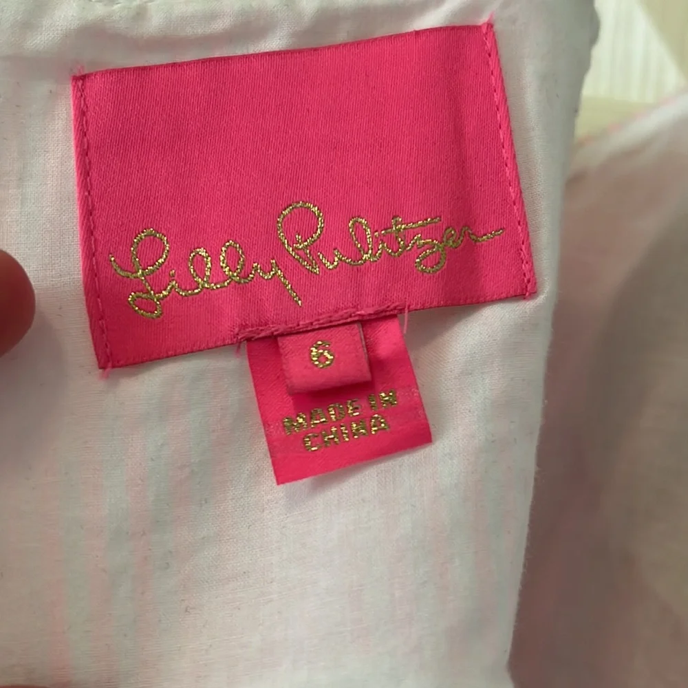 Lilly Pulitzer Women’s Seersucker Size 6 Dress. - Picture 4 of 4